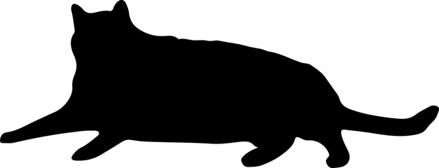 Sleepy Cat Silhouette © christopherjc.com 