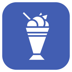 Sorbet icon vector image. Can be used for Icecream Shop.