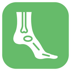 Foot and Ankle icon vector image. Can be used for Orthopedics.