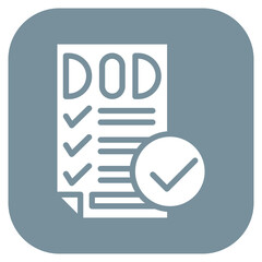 Definition of Done icon vector image. Can be used for Scrum Development.