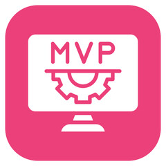Minimum Viable Product icon vector image. Can be used for Scrum Development.
