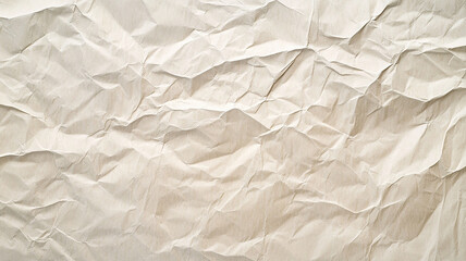Fototapeta premium Beige wrinkled paper background recycled from paper packaging