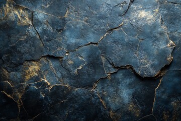 Fototapeta premium Dark textured peeling paint on rugged concrete surface