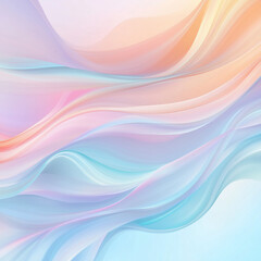 Abstract background with soft waves of pastel colors