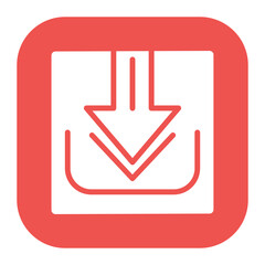 Download icon vector image. Can be used for Podcast.