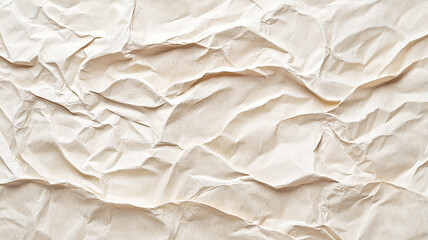 Obraz premium Beige wrinkled paper background recycled from paper packaging
