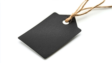 Black Gift Label on white background