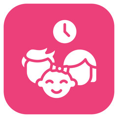 Family Time icon vector image. Can be used for Family.