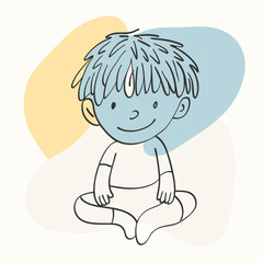 little boy illustration