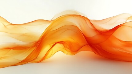 Abstract orange wave flow.