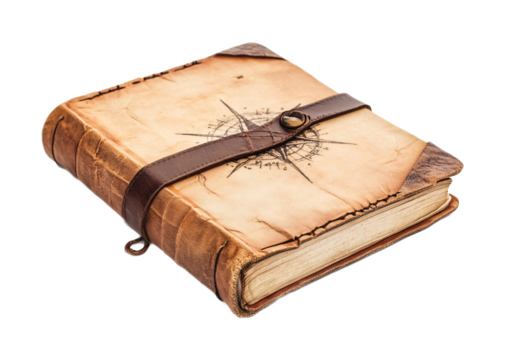 Informative Adventure Guidebook for Explorers Isolated on White Background