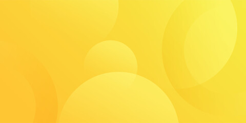 Abstract Illustration of Yellow Circles with Gradient Background Design. Vector Illustrtion
