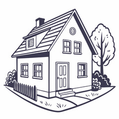 Fototapeta premium house illustration