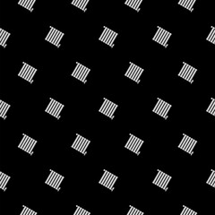 Heating radiator icon isolated seamless pattern on black background