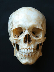 Frontal View of a Human Skull