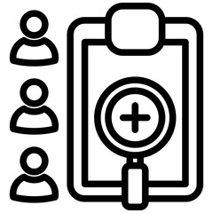Clinical Trial Icon Outline