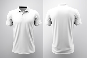 Light White T-Shirt Template: Clean and Minimalist Front and Back Design Mockup