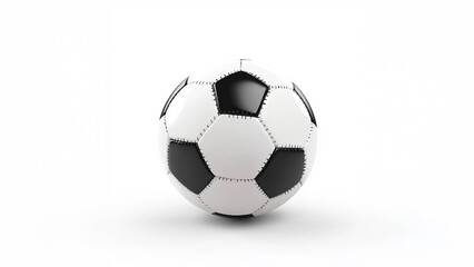 Fototapeta premium Soccer ball, Football, isolated on white background, full depth of field