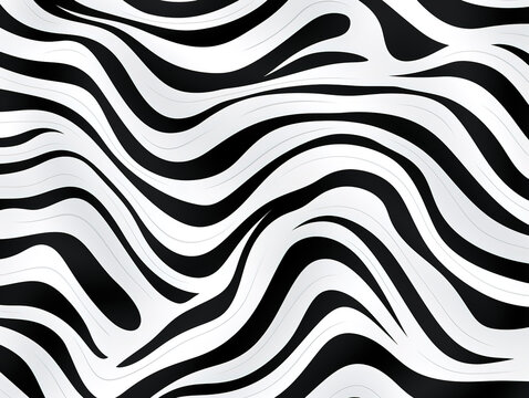 Gorgeous Seamless hand painted zebra skin stripe pattern