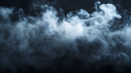 Obraz premium Abstract Smoke on black Background