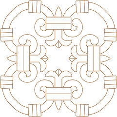 vector sketch illustration silhouette design modern abstract ornament decoration.eps