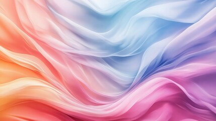 Obraz premium Abstract background with soft pastel waves. Gradient colors. For designing apps or products.