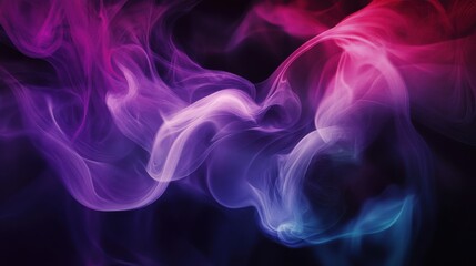 Fototapeta premium Abstract dark background with blurred gradient in purple, pink, and blue hues. Grainy texture adds depth. Symbolic of mystery, creativity, and transition