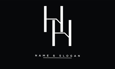 Obraz premium HH Abstract Letters Logo Monogram