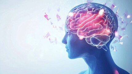 Obraz premium Illuminated Brain: A Vision of Human Potential