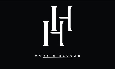 HH Abstract Letters Logo Monogram