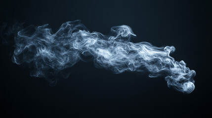 smoke on black background