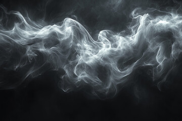 Fototapeta premium smoke on black background
