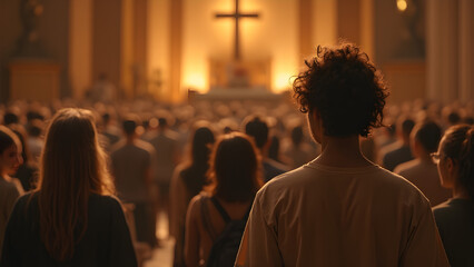 attending a religious service. benefits of community worship. importance of gathering in faith. experiences at a spiritual gathering.