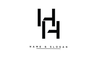 HH Abstract Letters Logo Monogram