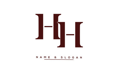 Obraz premium HH Abstract Letters Logo Monogram