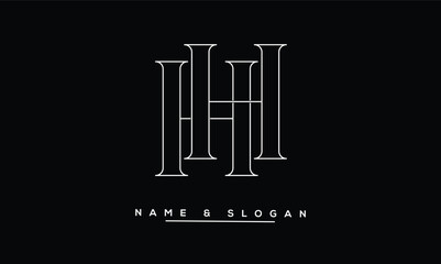 HH Abstract Letters Logo Monogram