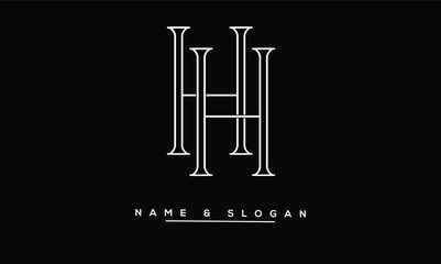 HH Abstract Letters Logo Monogram