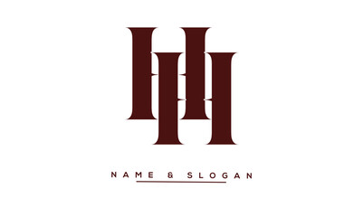 HH Abstract Letters Logo Monogram