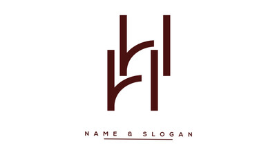 HH Abstract Letters Logo Monogram