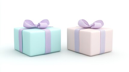 Fototapeta premium purple gift box