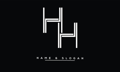 HH Abstract Letters Logo Monogram