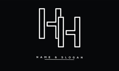 HH Abstract Letters Logo Monogram