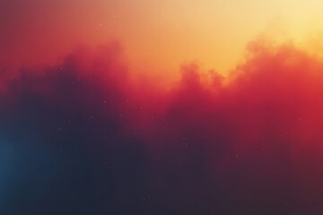 Abstract fiery sunset cloudscape.