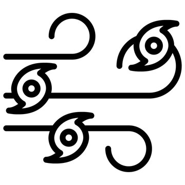 black line art hurricane wind clip art preview