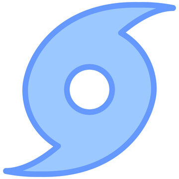 blue hurricane symbol simple design clip art preview