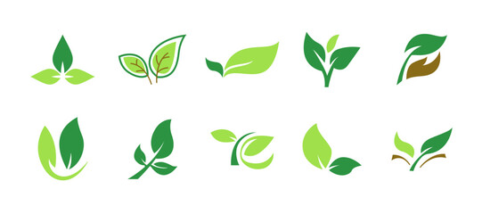 Green Leaf nature Eco logo