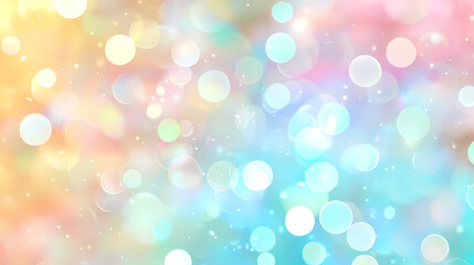 Obraz premium Colorful circles in dreamy soft light