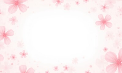 Delicate pink flowers on a soft backdrop