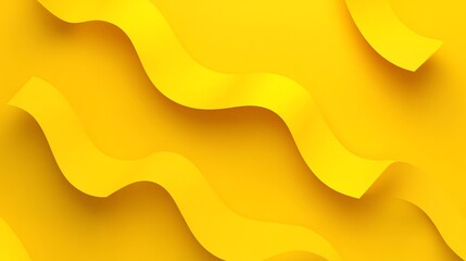 Fototapeta premium Abstract yellow wavy lines background.