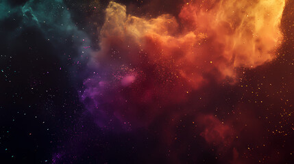 Fototapeta premium Vivid explosion of colorful energy